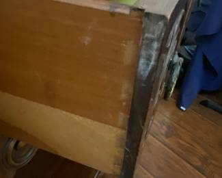 BUY IT NOW $1300 Antique Jacobian style solid wood cabinet with painted doors and sides. 38"w x 64"h x 18"d