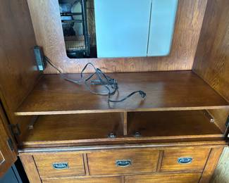 BUY IT NOW!$100 Solid Wood Media Cabinet