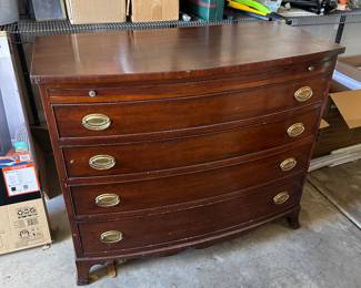 BUY IT NOW!$350. Williams Kimp - English Bowfront Mahogany Dresser  