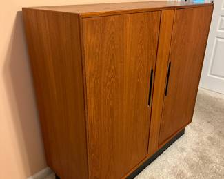 BUY IT NOW!$1300. Vintage MCM Teak Gentleman's Chest Armoire by Westnofa