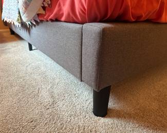 BUY IT NOW!$200. Gray upholstered Bed (Full)