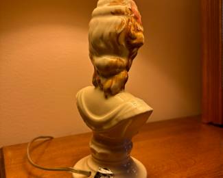 William F.B. Johnson hand decorated table lamps