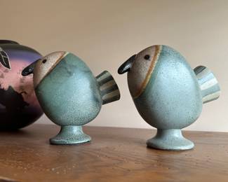 Mid Century Modern abstract Bird pottery