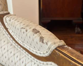 BUY IT NOW!$80. Vintage upholstered arm chair (as is)