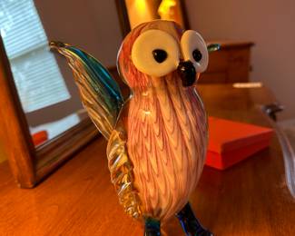 Blown Glass Owl 