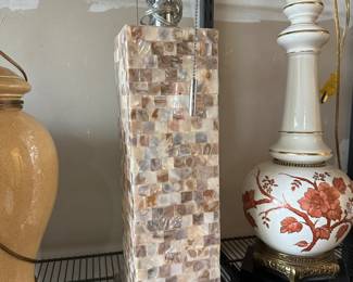 mother of pearl table lamp