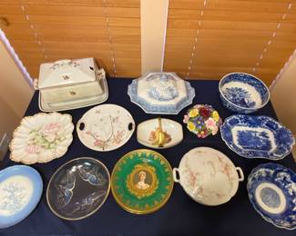 Assorted China and Crystal 