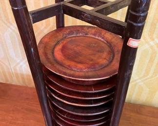 55 Antique Chinese Wooden Plates Caddymin