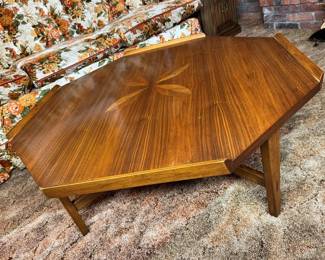 55 Vintage Lane Octagonal Inlaid Coffee Tablemin