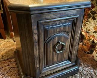 55 Vintage Storage End Table X2min