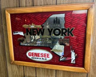 55 Genesee NY Mirror Beer Ad Signmin