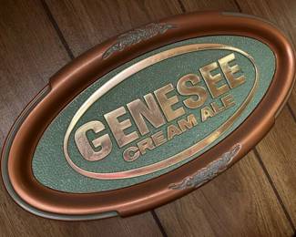 55 Vintage Genesee Plastic Beer Signmin