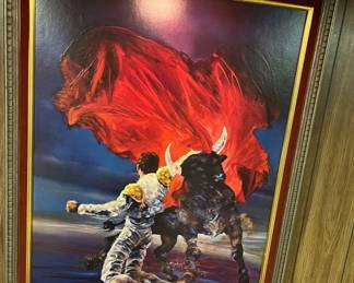 55 Vintage John Dekay Bullfighter Printmin