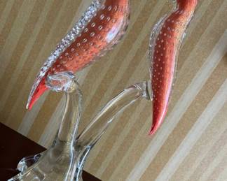 55 Vintage Murano Art Glass Bird Sculpturemin