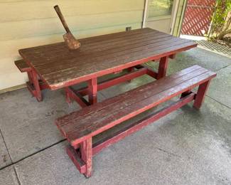 55 Wooden Picnic Tablemin