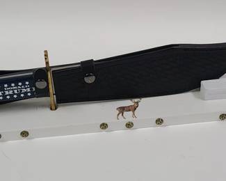 Timber Wolf Donald Trump Bowie Knife Custom Mount