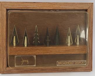 Vintage Bohning Broadhead Arrow Tip Display