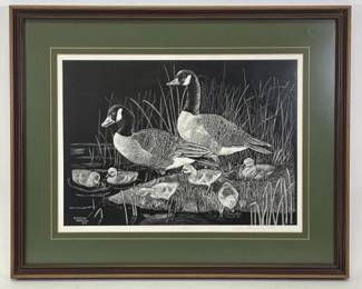 1979 Chester Gorzelany Scratchboard Artwork