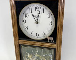 Deer Theme Wild Wings Wall Clock