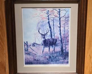 1987 Signed LE Print "Autumn Stroll" by Denault
