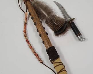 Native American Pipe Tom & Knife