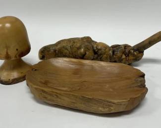 Carved Burl Wood Artwork