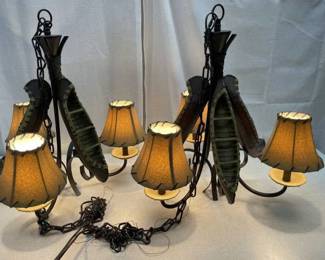 2 Canoe Decor Hanging Lamps