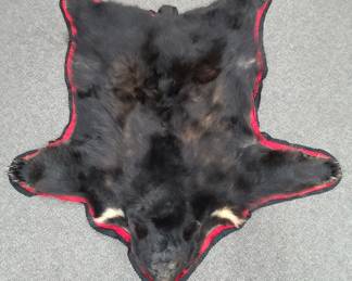 Full Body Black Bear Rug