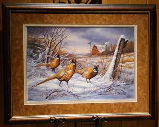Signed Millette After the Storm - Pheasant Print