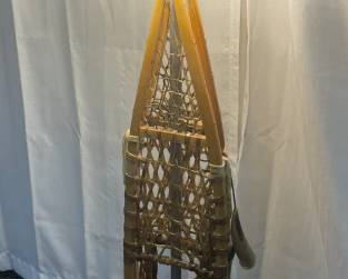 Contemporary Lamp with 2 Wood Snowshoes
