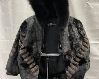 C.R. Cook Fine Furs Hooded Jacket