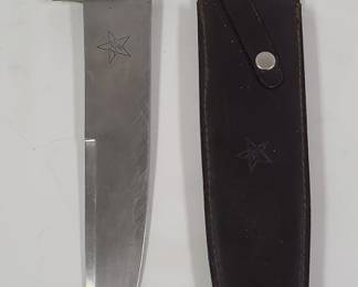 16" Bowie Style Knife with Leather Sheath