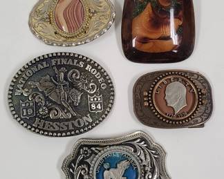 5 Collectible Belt Buckles