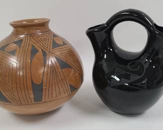 Native American Style Wedding Vase & Hopi Jar