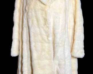 Unbleached Mink 12 Circle Swing Coat