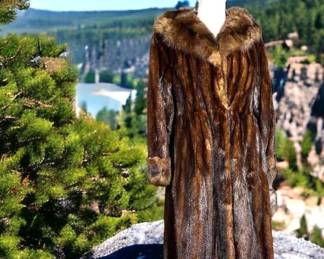 Mink And Sable Full Length Fur Coat