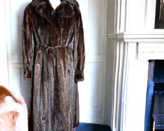Full Length Mink Coat With Belt