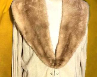 Fur Collared Cashmere Cardigan Arthur Jonas Fur Cape