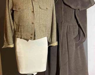 Two Warm Coats In Light Brown