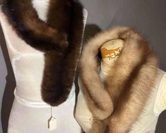 Two Fur Boas One Sable One Martine 
