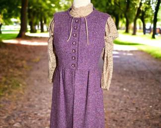Vintage Purple Vest Dress