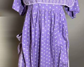 Purple Cotton Tunic Dress