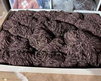 Chocolate Brown Chenille Yarn