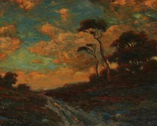2005
George Frederick Kaumeyer
1856-1951
Groves Of Trees In A Landscape
Oil on canvas
Signed lower left: G.F. Kaumeyer
12" H x 18" W
Estimate: $300 - $500