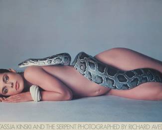 2062
Richard Avedon
1923-2004
"Nastassja Kinski And The Serpent," 1981
Offset lithograph in colors on paper
Appears unsigned
Sight: 24" H x 35.75" W
Estimate: $100 - $200