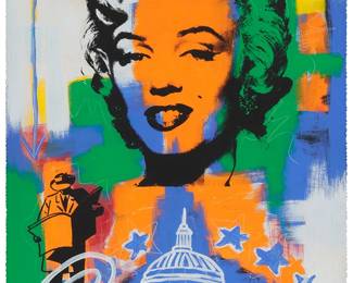 2194
James Anthony
20th/21st century
"Some Like It Hot!!!" 1990
Screenprint and mixed media with hand embellishments on paper
Signed indistinctly, titled, dated, and numbered in Roman numerals in white pencil along the lower edge: VII
Image/Sheet: 44" H x 30.25" W
Estimate: $300 - $500