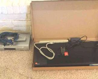 Samsung Sound Bar And Sharp Dvd Player