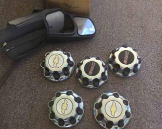 Hub Caps And Side Mirror Car Parts 