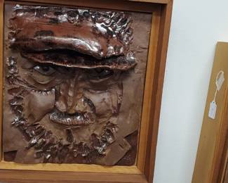 mid-century modern cubist design ceramic art by listed artist Harold Nosti