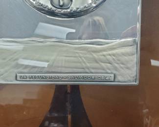 "La fecundidad" rare artwork by Salvador Dali - relief in 925 sterling silver, limited edition numbered. 